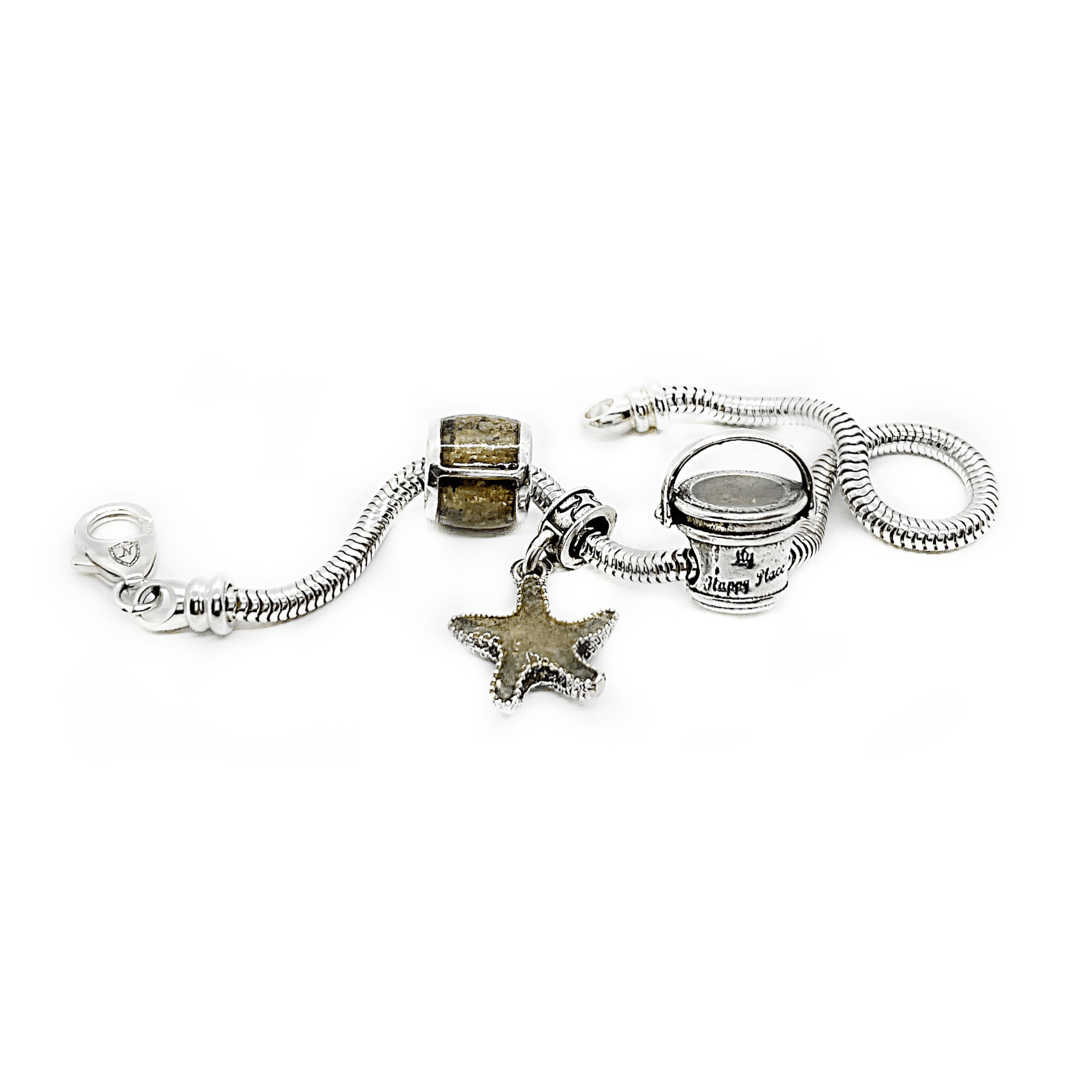 Salt Of The Earth - Sand Filled Charm, Bead and Spacer Collection