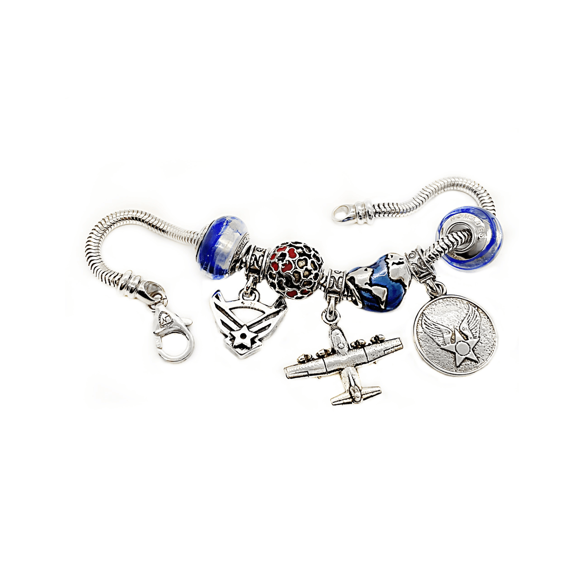 Air Force Service and Professional Dangle Charms