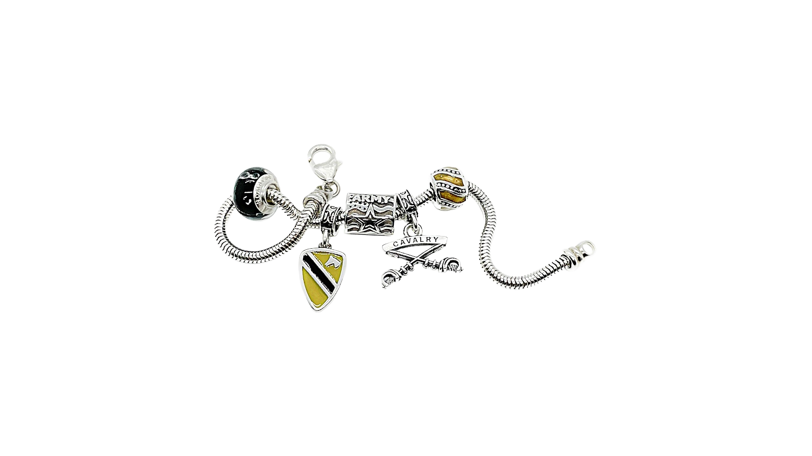 Sterling silver Army Charms
