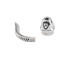 Replacement End, Magnetic sterling silver charm by Nomadés Collection, magnetic end design