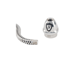 Replacement End, Magnetic sterling silver charm by Nomadés Collection, magnetic end design