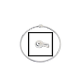Replacement End, Bangle Cap sterling silver charm by Nomadés Collection, bangle end cap design