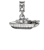 Military Jewelry, Military Charms, Military Gifts, Abrams Tank