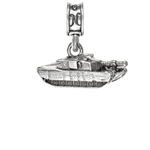 Military Jewelry, Military Charms, Military Gifts, Abrams Tank