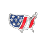Military Spacer, Patriotic Bead and Spacer, America the Beautiful