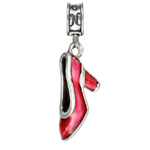 Military Jewelry, Military Charms, Military Gifts,  American Woman Jewelry, Red Shoe Charm, Patriotic