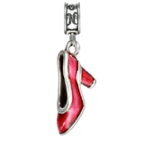 Military Jewelry, Military Charms, Military Gifts,  American Woman Jewelry, Red Shoe Charm, Patriotic