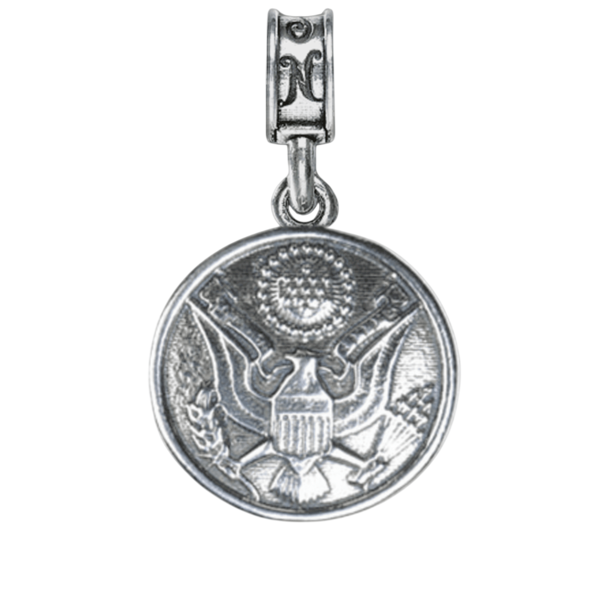 Army Button Charm