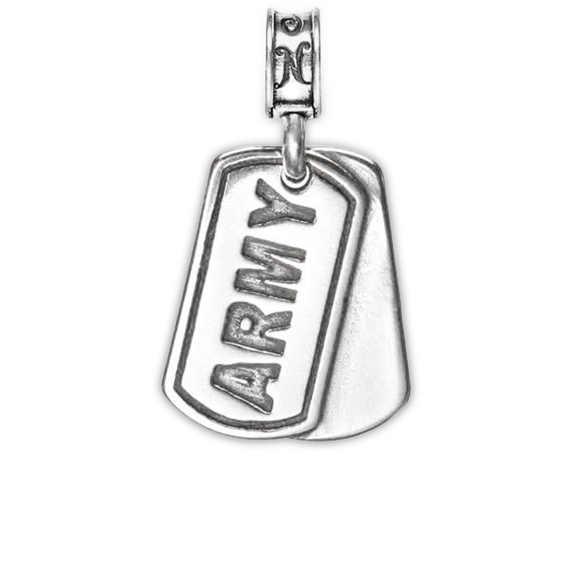 Military Jewelry, Military Charms, United States Army, Military Gifts, Army Dog Tag