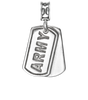 Military Jewelry, Military Charms, United States Army, Military Gifts, Army Dog Tag, Army Dog Tag charm in sterling silver, Licensed U.S. Army silver dog tag jewelry