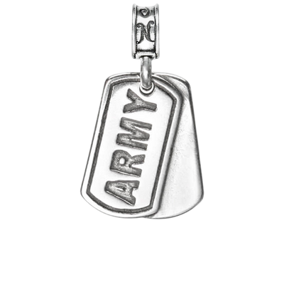 Army Dog Tag Charm