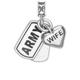 Military Jewelry, Military Charms, United States Army, Military Gifts, Dog Tag, Army Wife