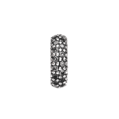 Black Pave Bead Charm