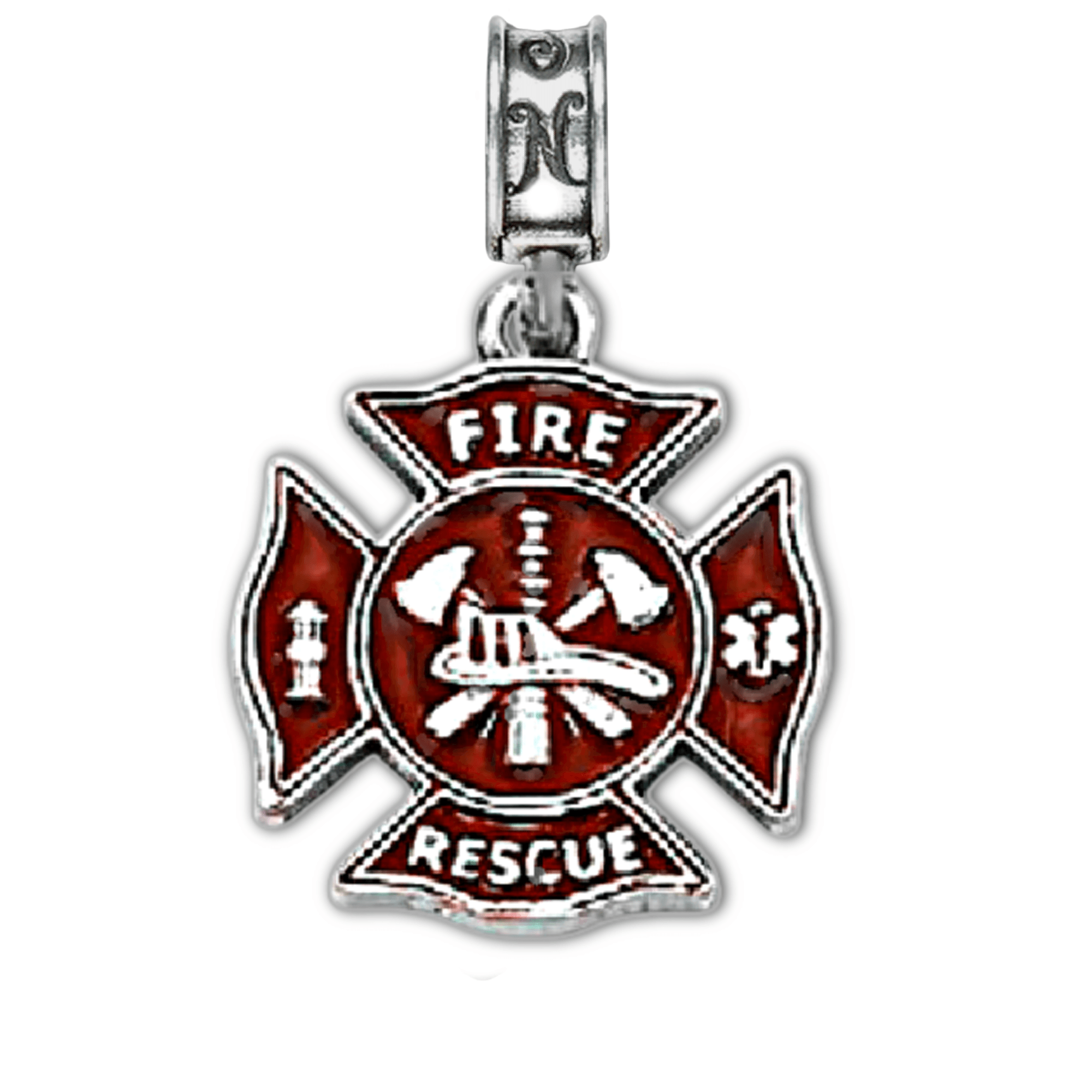 Military Jewelry, Military Charms, Military Gifts,  Fire and Rescue Charm, First Responder Charm