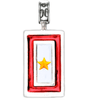 Military Jewelry, Military Charms, Military Gifts, Gold Star Flag Pendant for Necklace, Gold Star Mom, Gold Star Wife