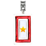 Military Jewelry, Military Charms, Military Gifts, Gold Star Flag Pendant for Necklace, Gold Star Mom, Gold Star Wife