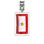 Military Jewelry, Military Charms, Military Gifts,  Gold Star Flag Charm, Gold Star Mom, Gold Star Wif