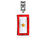 Military Jewelry, Military Charms, Military Gifts,  Gold Star Flag Charm, Gold Star Mom, Gold Star Wif