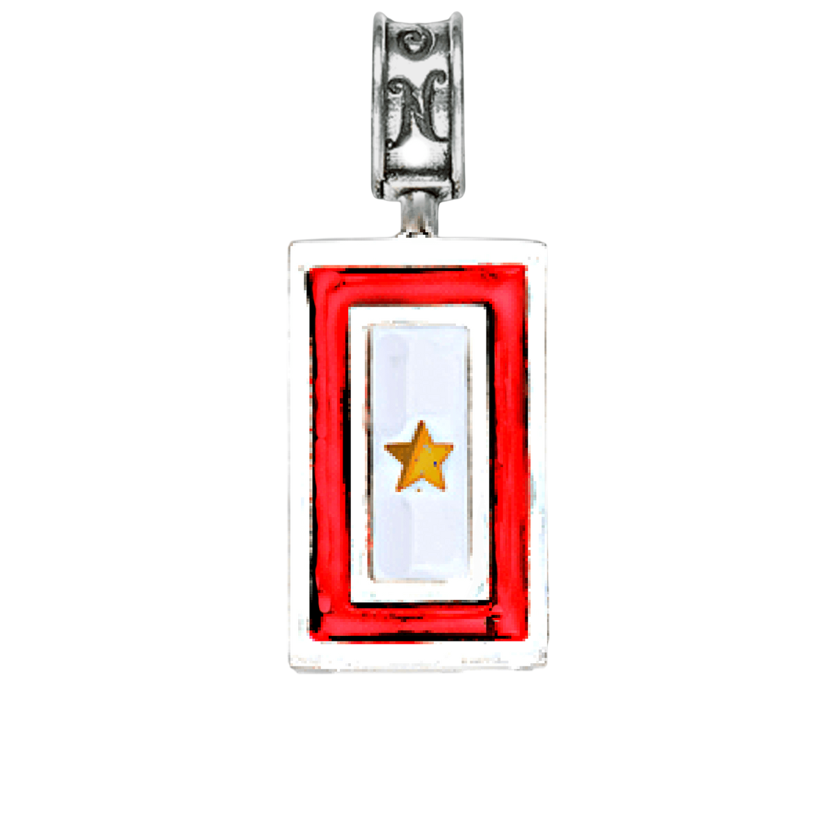 Gold Star Flag Charm