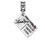 Military Jewelry, Military Charms, Military Gifts, Travel Charm, Postcard Charm