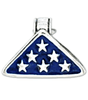 Military Jewelry, Military Charms, Military Gifts,  Folded Flag Charm, In Honor Of Charm