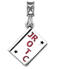 JROTC charm, sterling silver charm, military jewelry, military, charms