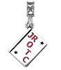 JROTC charm, sterling silver charm, military jewelry, military, charms