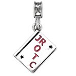JROTC charm, sterling silver charm, military jewelry, military, charms