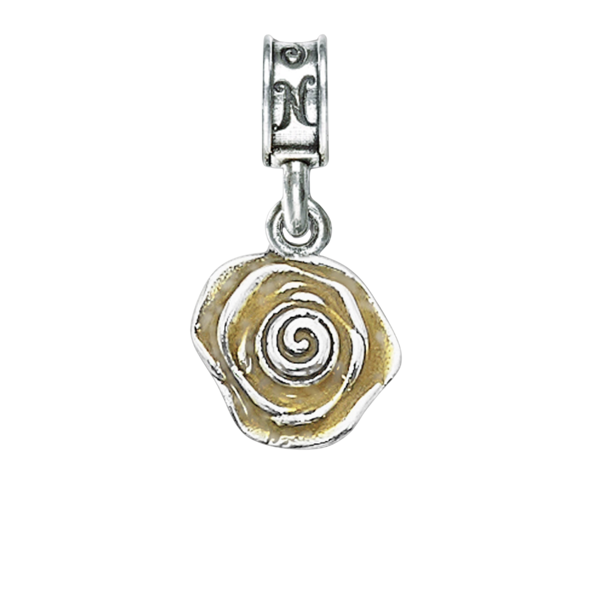 Fort Sam Houston Yellow Rose Charm