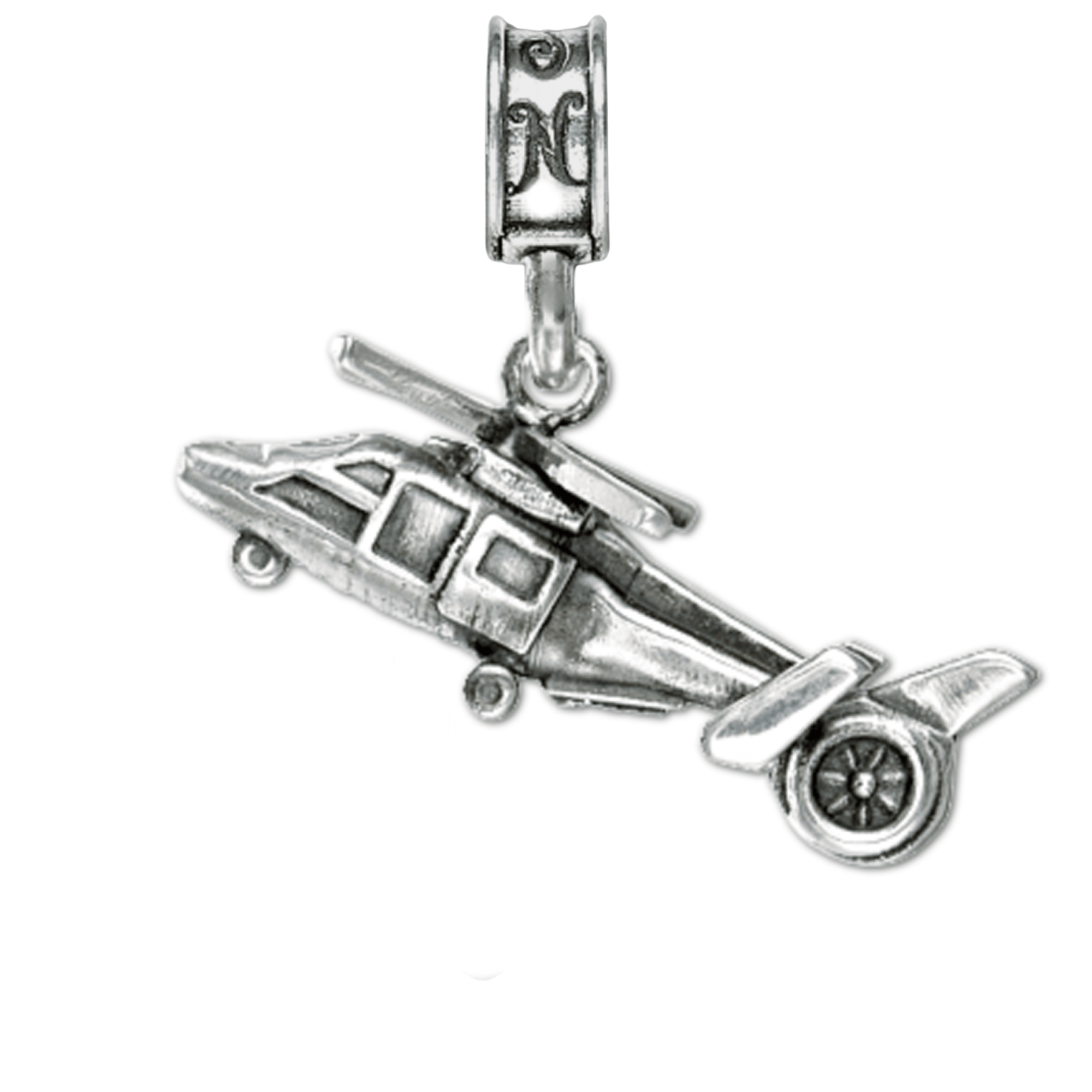 Military Jewelry, Military Charms, Military Gifts, Military Aviation, MH-65 Helicopter Charm