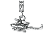 Military Jewelry, Military Charms, Military Gifts, Military Aviation, Huey Helicopter Charm