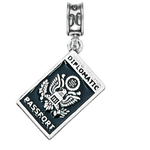 Military Jewelry, Military Charms, Military Gifts, Diplomatic Passport Charm