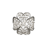 Military Jewelry, Military Charms, Military Gifts,  Lucky Clover Charm, Irish Charm, Ireland Charm, Clear