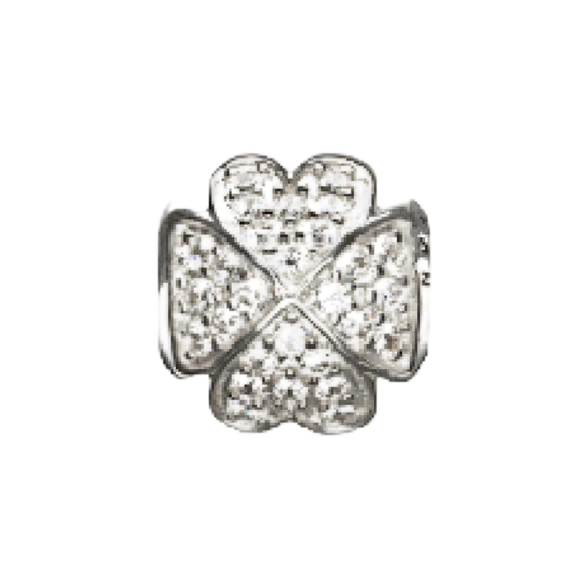 Military Jewelry, Military Charms, Military Gifts,  Lucky Clover Charm, Irish Charm, Ireland Charm, Clear