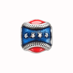 Military Charms, Military Beads and Spacer, Nat'l Pastime Baseball