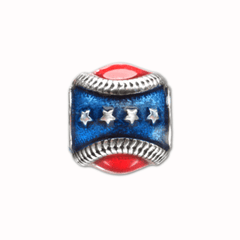 Military Charms, Military Beads and Spacer, Nat'l Pastime Baseball