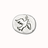Peace to You Bead, Dove Spacer, Military Jewelry