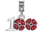 Military Jewelry, Military Charms, Poppy Charm, American Legion