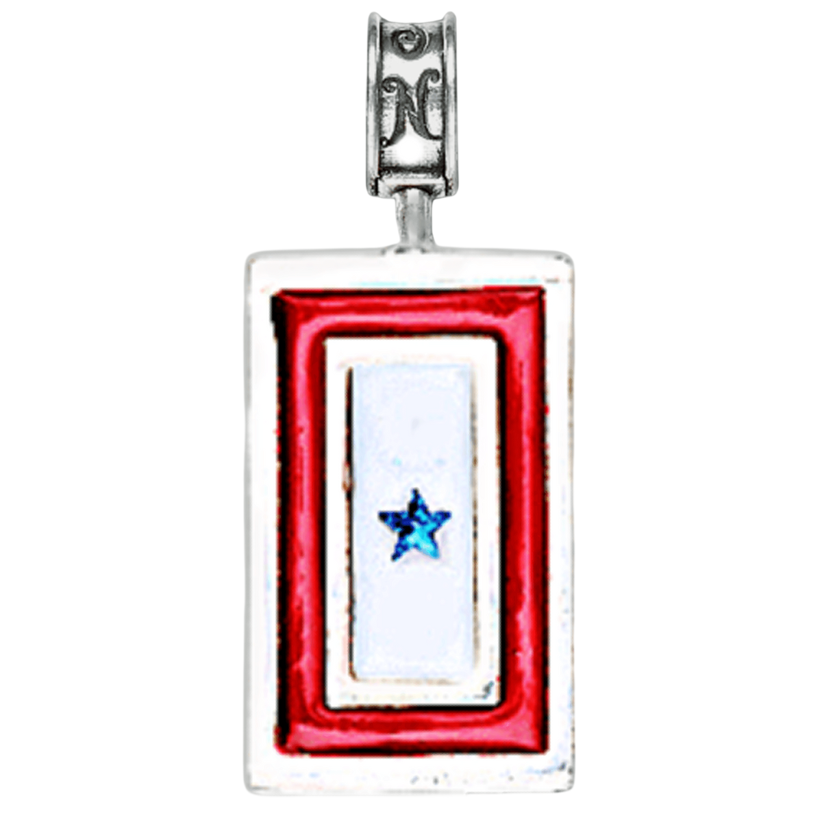 Blue Star Flag Charm- Pendant