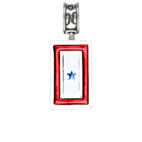 Blue Star Flag Charm