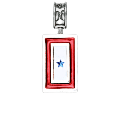 Blue Star Flag Charm