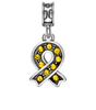 Military Jewelry, Military Charms, Military Gifts,  Support the Troops Charm, Yellow Ribbon Charm