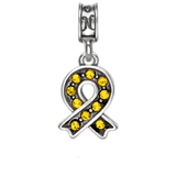 Military Jewelry, Military Charms, Military Gifts,  Support the Troops Charm, Yellow Ribbon Charm