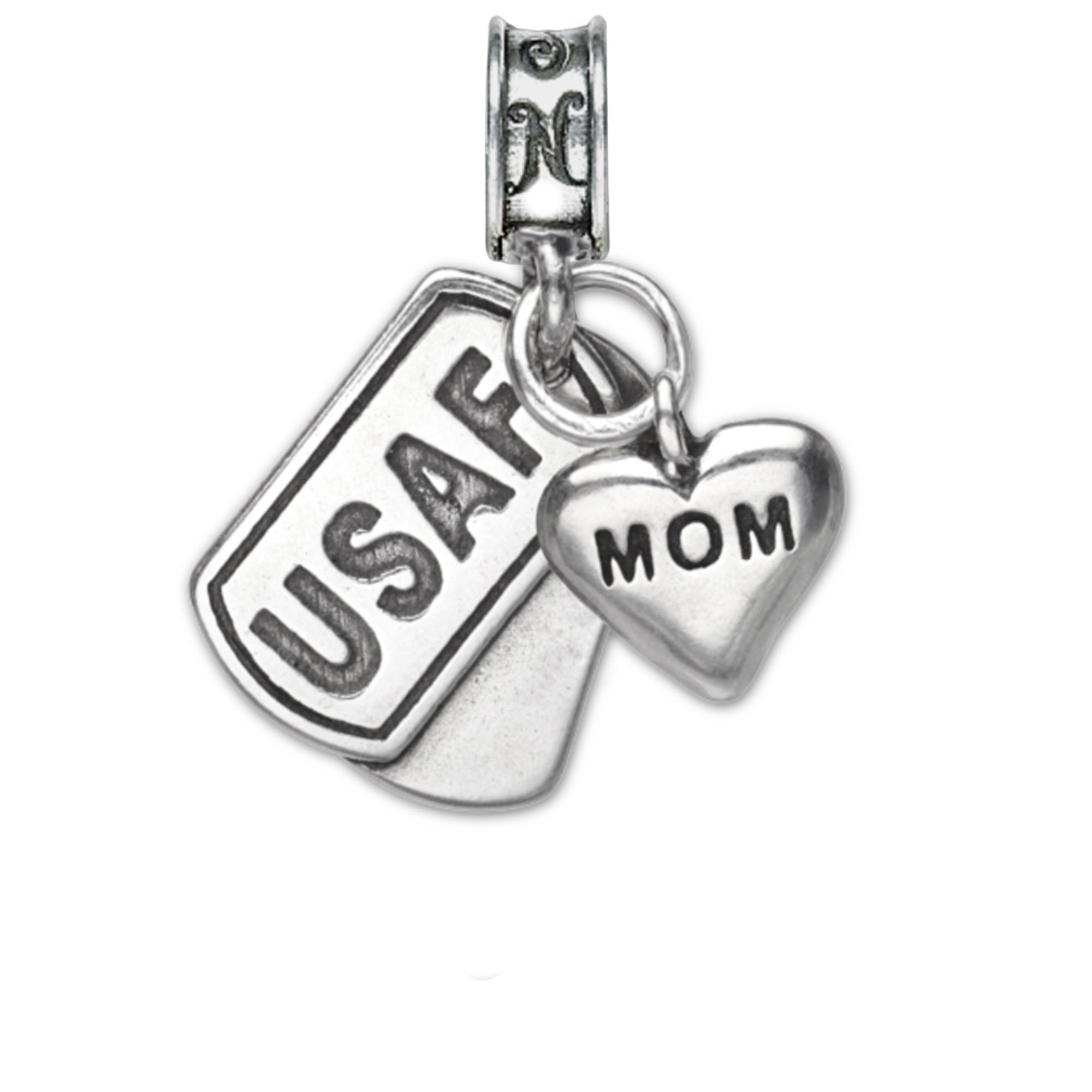 Air Force Dog Tag Charm