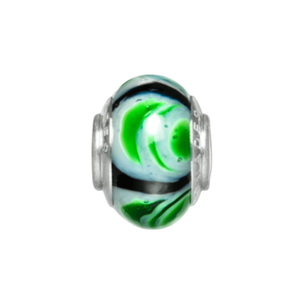 Lilypad Glass Bead Charm