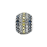 Navy Petite Pave Bead Charm