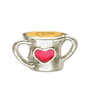 Military Charms, Charms, Coffee Cup Charm, My Cup Runneth Over Charm