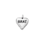 Charm on a charm- brat heart