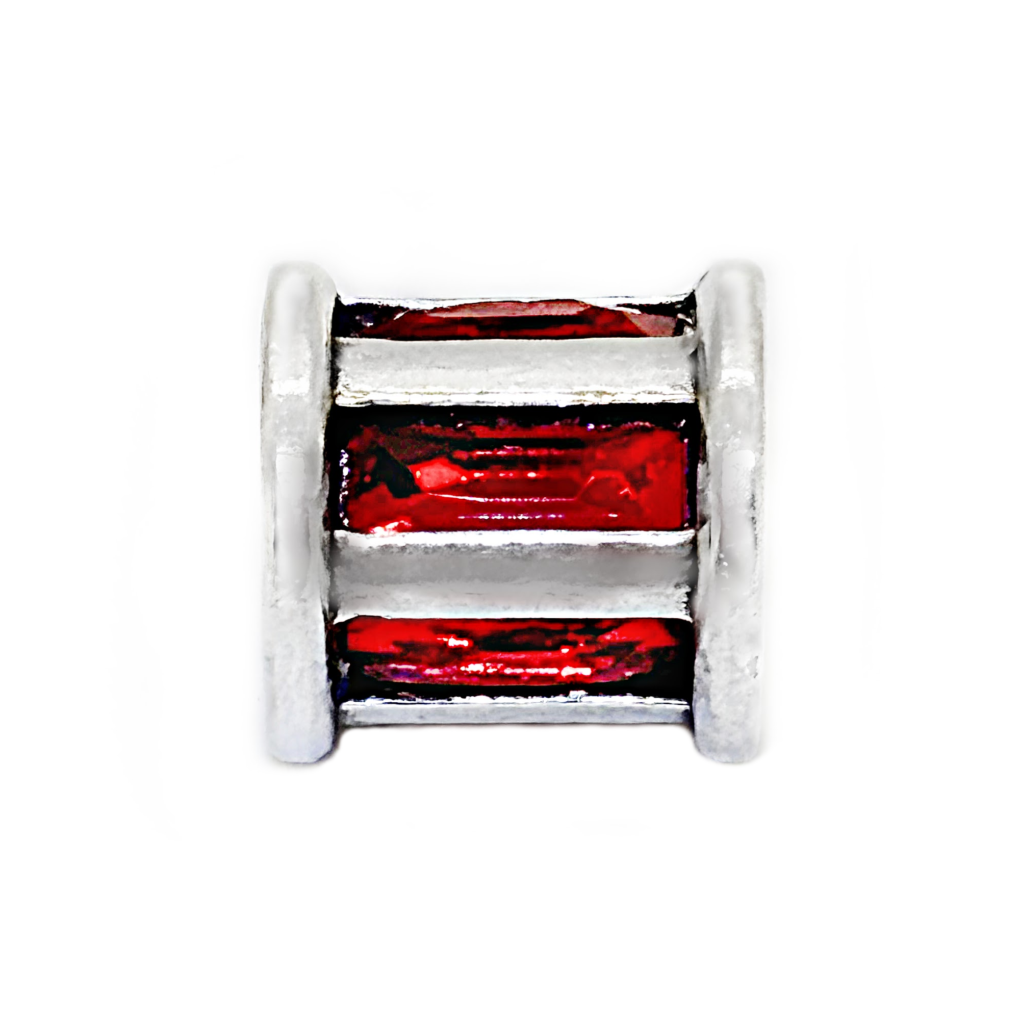 Bright Stripe Bead Charm
