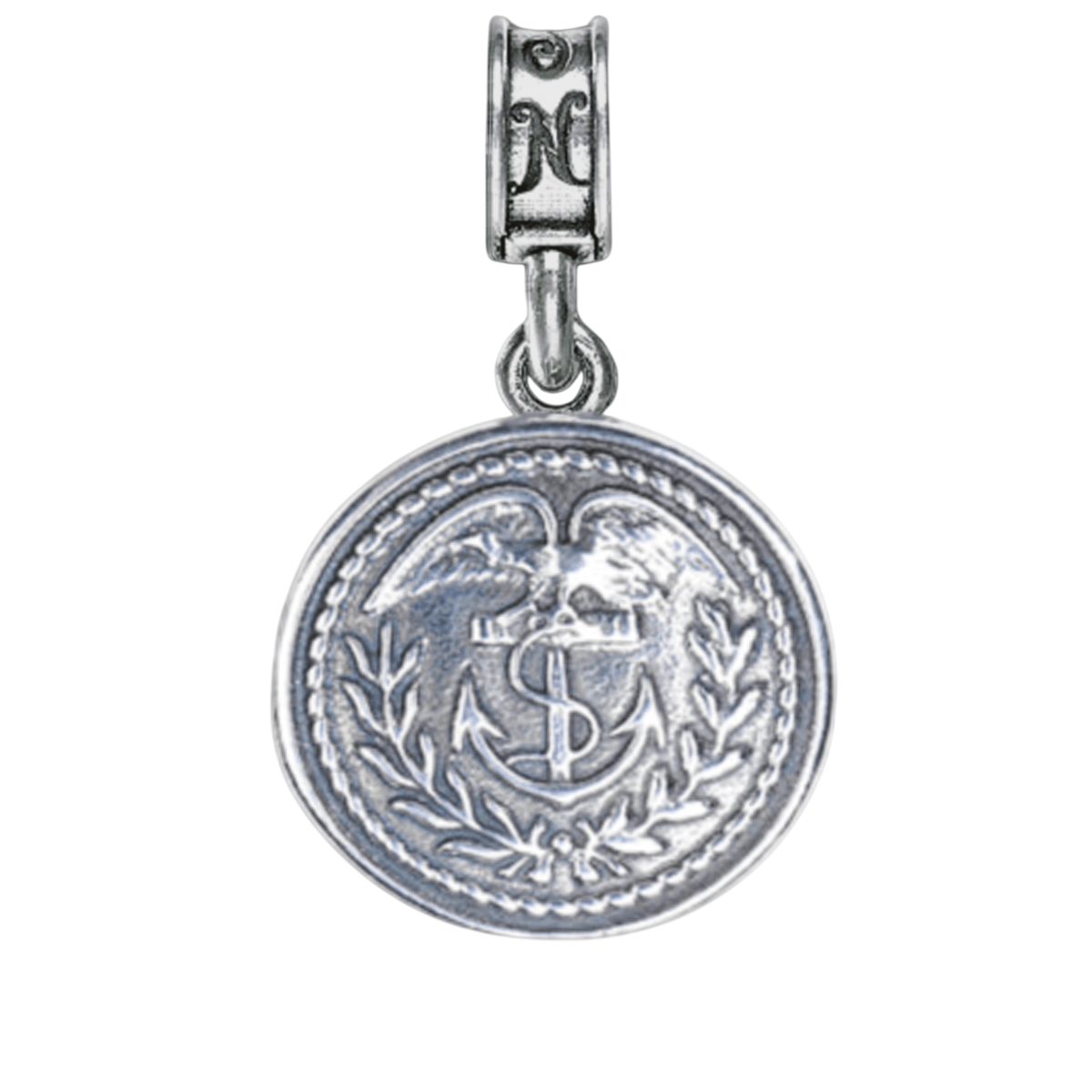 Coast Guard Button Charm